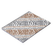 Cahier spiralé tribal bohème rayé (Côté gauche)
