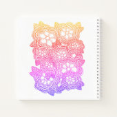 Cahier spiralé TRICOT FLEURI 8,5x8,5 (Dos)