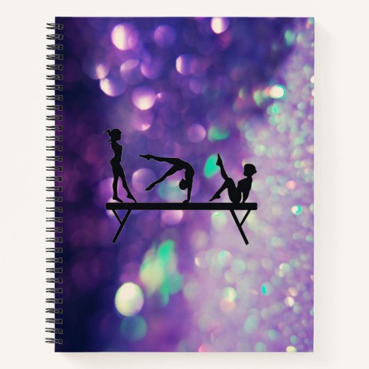 Cahier Spirale Violet GYMNASTIQUE (Devant)