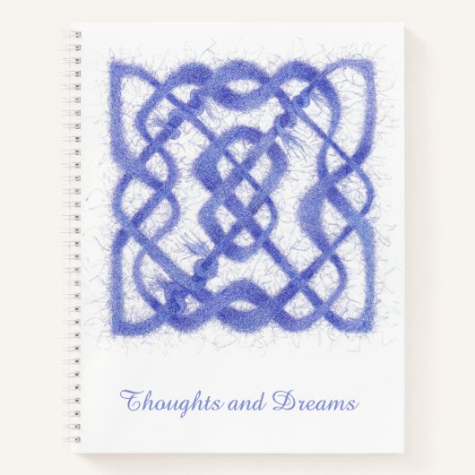 Cahier Spirale VIOLET NŒUD CELTIQUE 22x28cm (Devant)