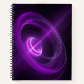Cahier spiralé Vortex d'énergie violette (Devant)