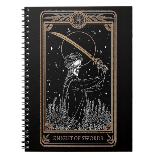 Cahier Tarot du Cavalier d'Épées | Journal d'Astro (Devant)