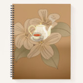 Cahier Thé et Feuilles de Thé (Devant)