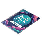 Cahier Tourbillon Galactique avec Nom Éditable (Côté gauche)