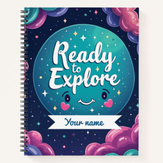 Cahier Tourbillon Galactique avec Nom Éditable
