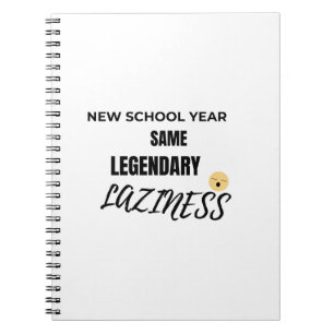 Cahier Trop Paresseux pour Se Concentrer