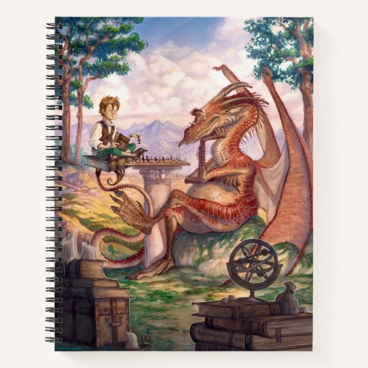 Cahier « Un après-midi doré » 8,5 x 11" (Devant)