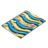 Cahier Vague Océanique Gâteau Côte Plage (Côté gauche)