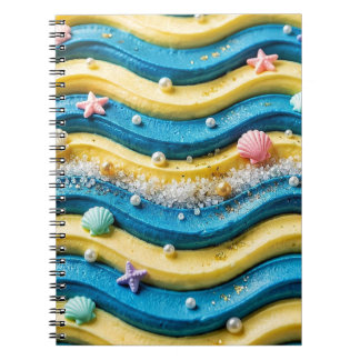 Cahier Vague Océanique Gâteau Côte Plage