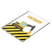 Cahier Véhicule de Construction Pelle Orange (Côté gauche)