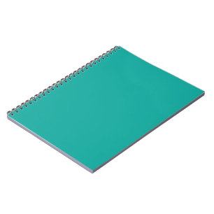 Cahier Vert Journal Minimal Turquoise à Spirale