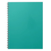 Cahier Vert | Journal Minimal Turquoise à Spirale (Devant)