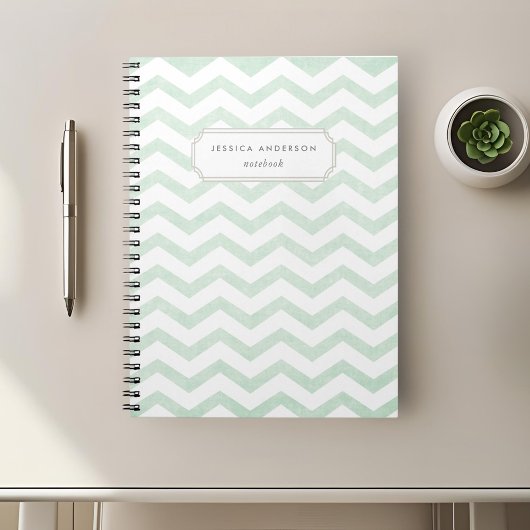 Cahier Vert Menthe Moderne
