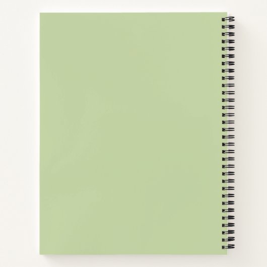 Cahier Vert Minimaliste Moderne (Dos)