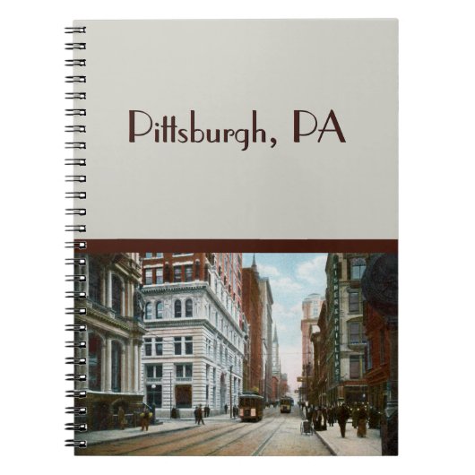 Cahier Vintage Downtown Pittsburgh (Devant)