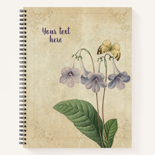 Cahier Vintage Gloxinia (Devant)