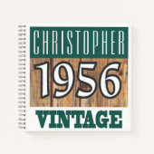Cahier Vintage Nom avec Année 1956 (Devant)