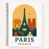 Cahier Vintage Paris – Conception de Cathédrale Fr (Devant)