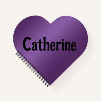 Cahier Violet Catherine Heart