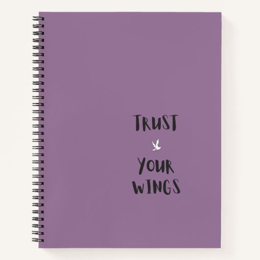 Cahier violet citation positive motivation (Devant)