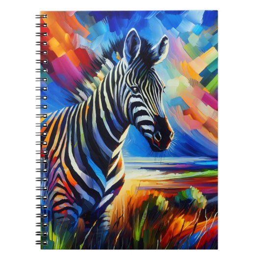 Cahier Zèbre d'Esprit Coloré (Devant)