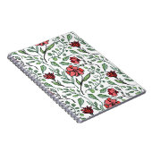 Cahiers à reliure spirale fleurie pour une écritur (Côté Droit)