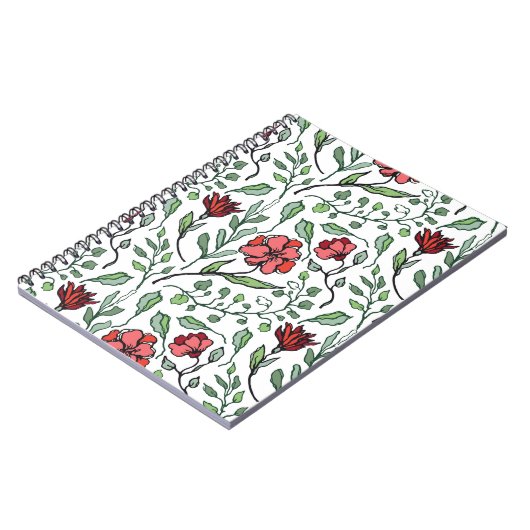 Cahiers à spirale Fleur pour l'écriture inspirée (Côté gauche)