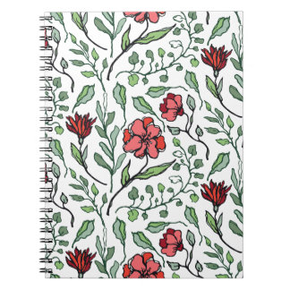 Cahiers à spirale Fleur pour l'écriture inspirée