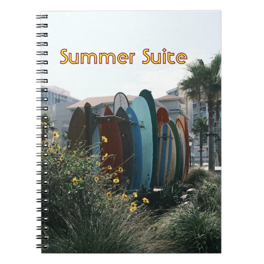 Cahiers à spirale Summer Suite Planches de Surf & (Devant)