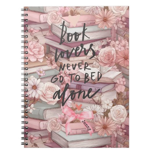 Cahiers aquarelle et fleurs roses (Devant)