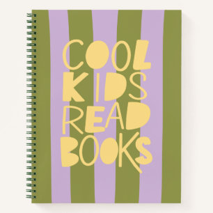 Cahiers de notes Cool Kids Read Books Purple Olive