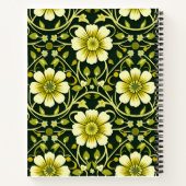 Cahiers de notes floraux personnalisés mignons (Dos)