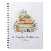 Cahiers de planification d'enseignant Fleurs bleue (Devant)