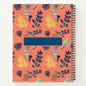 Cahiers et blocs de papier motif feuille (Dos)