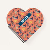 Cahiers et blocs-notes motif feuille (Devant)