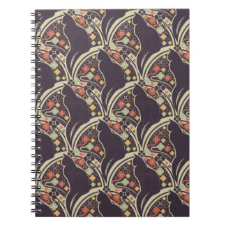 Cahiers et journaux à motif floral de chat Art déc
