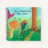 Cahiers lignés de mon livre d'histoires d'imaginat (Devant)