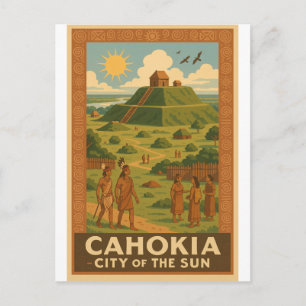 Cahokia – Oude stad van de heuvels Briefkaart