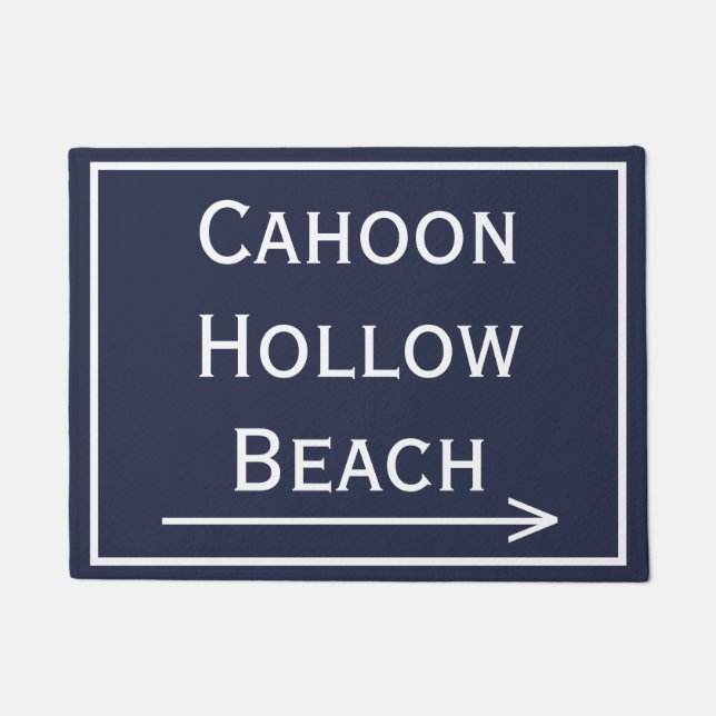 Cahoon Hollow Beach Wellfleet MA Doormat Deurmat (Voorkant)