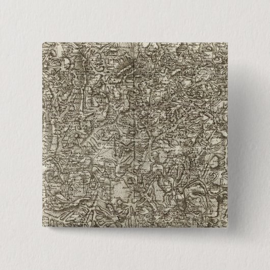 Cahors Vierkante Button 5,1 Cm (Voorkant)