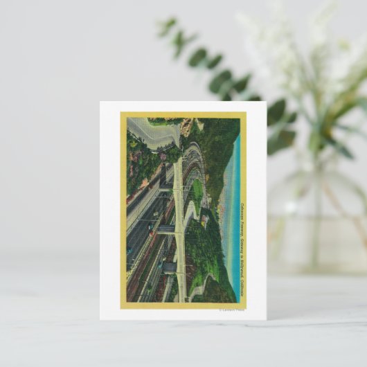 Cahuenga Freeway, Gateway to Hollywood Briefkaart (Staand voorkant)