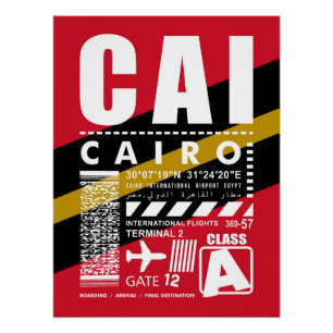CAI Caïro luchthaven Perfect Poster