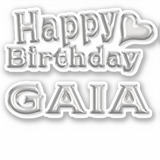 Caia Happy Birthday Autocollants (Devant)