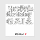 Caia Happy Birthday Autocollants (Feuille)