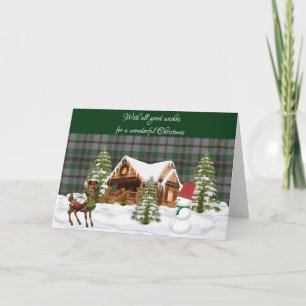 Caig Ancient Scottish Tartan Kerstmis Feestdagen Kaart