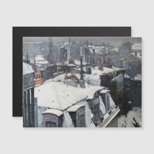 Caillebotte - Daken in de Sneeuw Magnetische Kaart
