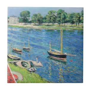 Caillebotte - De Seine bij Argenteuil, Aangemeerde Tegeltje