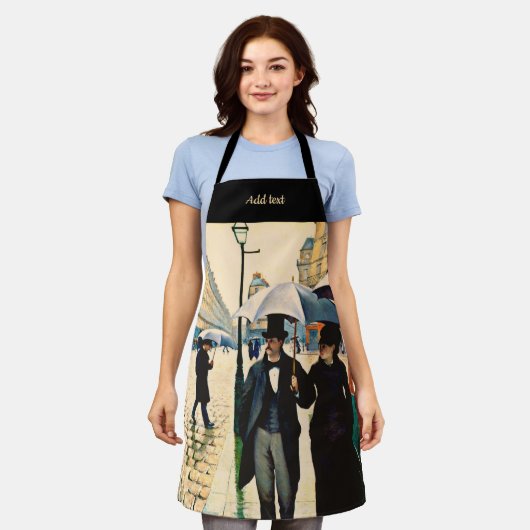 Caillebotte - Paris on a Rainy Day Schort (Gedragen)