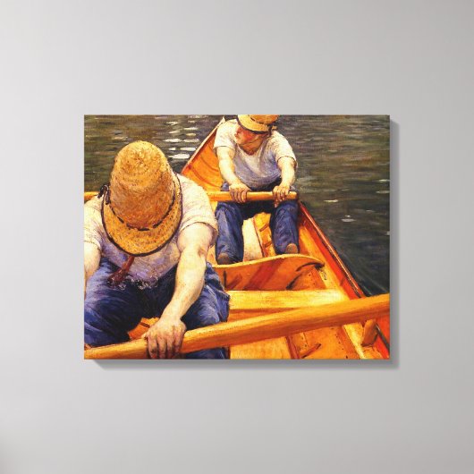Caillebotte - roeiers canvas afdruk (Voorkant)
