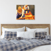 Caillebotte - roeiers canvas afdruk (Insitu (Slaapkamer))